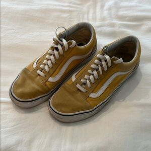 Vans Old Skool Low Top Sneakers - Yellow / White